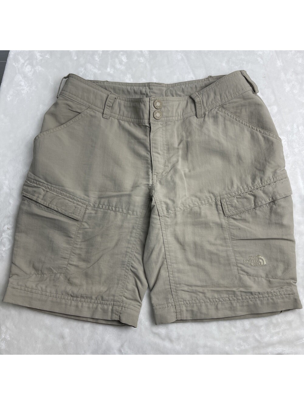 The North Face Six Pocket Women’s Khaki Active Hiking Walking Short Size 6